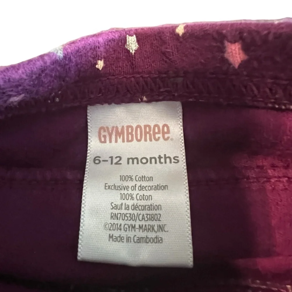 Gymboree star ruffle leggings 6-12 months baby